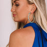Mykonos Views Hoop Earrings In Ocean Wave Image - 1