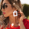 Seeking In Santorini Earrings In White Image - 1