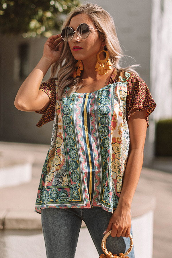 Put It In Print Shift Top