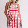 Santorini Breeze Eyelet Dress In White Image - 1