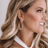 Santorini Stunner Earrings In Gold Image - 1