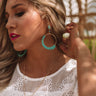 Blissfully Yours Earrings In Turquoise Image - 1