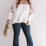 Dreaming Of Love Embroidered Top Curves Image - 1