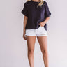You're Still The One Shift Top In Navy Image - 1