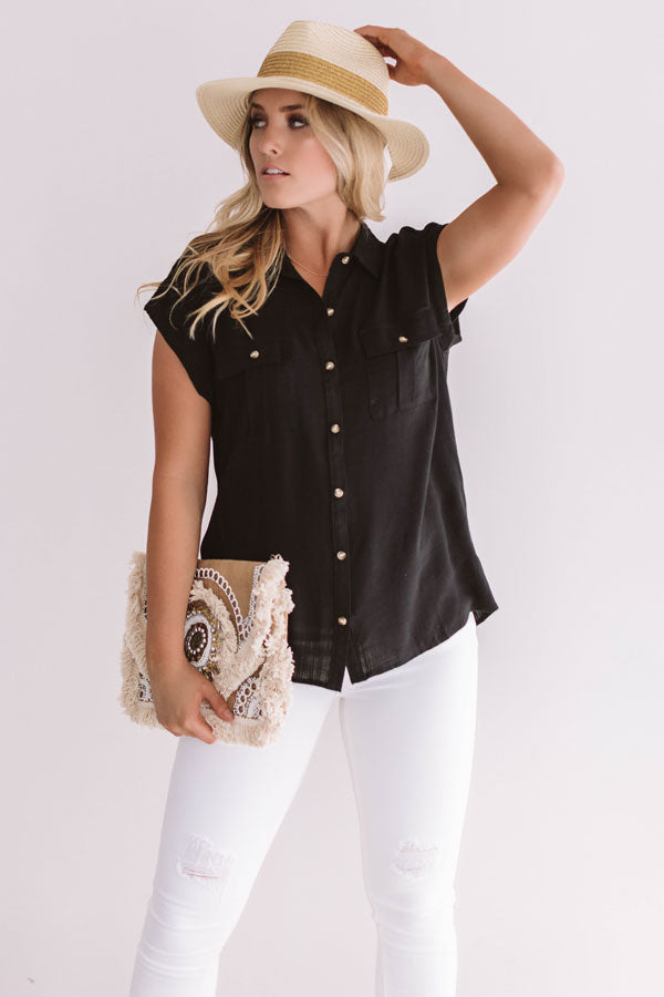 Grand Cayman Gorgeous Shift Top In Black Image - 2