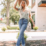 Paris Luxe Lace Top in Sage Image - 1