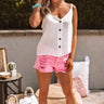 Mykonos Views Button Up Top In White Image - 1