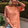 Roadtrip To Cali Crochet Top In Peach Image - 1