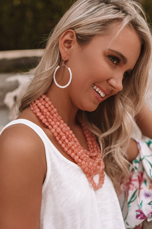 Sea And Spritzers Earrings In White