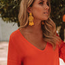 Luxe Luau Earrings In Yellow Image - 1