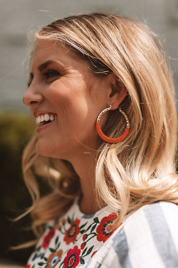Margarita Meet-Up Earrings In Orange