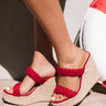 The Karleigh Wedge In Red Image - 1