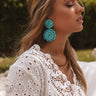 Seeking Santorini Earrings In Turquoise Image - 1