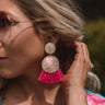 Passes To Paradise Earrings In Fuchsia Image - 1