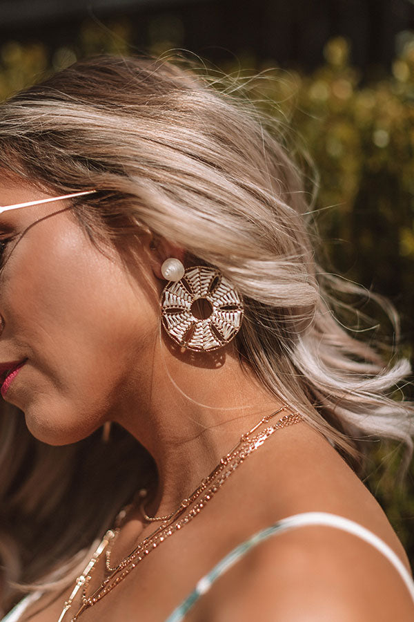Lost In Paradise Earrings In Ivory