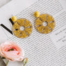 Lost In Paradise Earrings In Mustard Image - 1