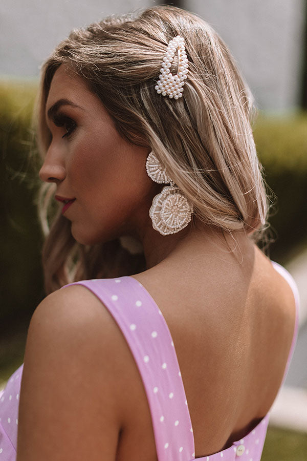 Seeking Santorini Earrings In Ivory