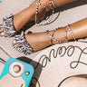 The Roxanne Wrap Up Sandal In Zebra Print Image - 1