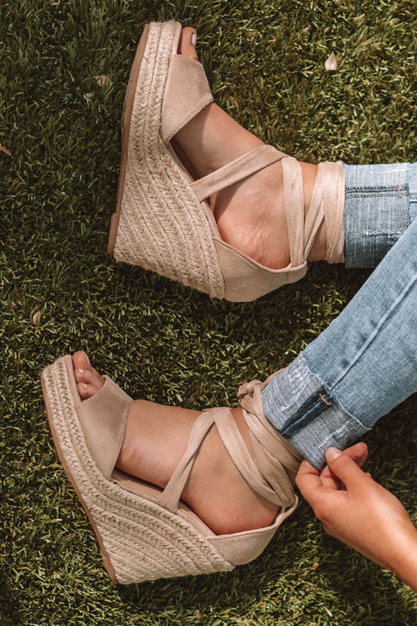 The Millie Wedge In Iced Latte