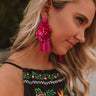 St. Lucia Love Earrings In Fuchsia Image - 1
