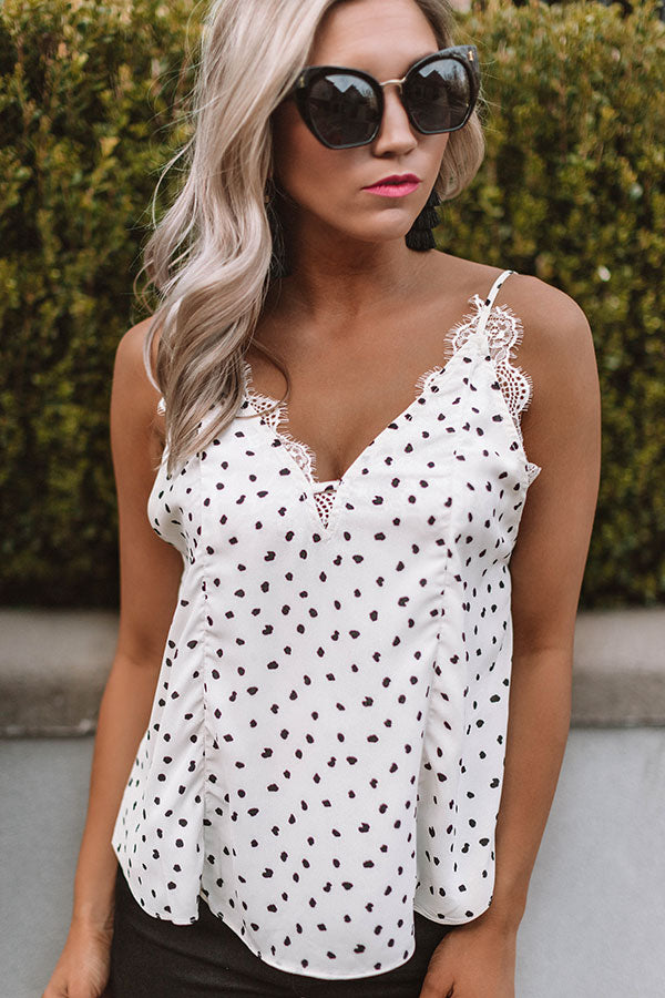 Right On The Dot Tank in Ivory Image - 1