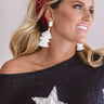 Haute Off The Press Earrings In White Image - 1