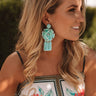 St. Lucia Love Earrings In Ocean Wave Image - 1