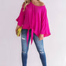 Word Travels Fast Shift Top In Hot Pink Image - 1