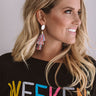 Haute Off The Press Earrings In Multi Image - 1