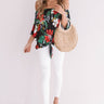 Miami Beach Babe Off Shoulder Top in Navy Image - 1