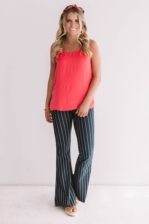 Honolulu Happy Hour Shift Tank In Raspberry