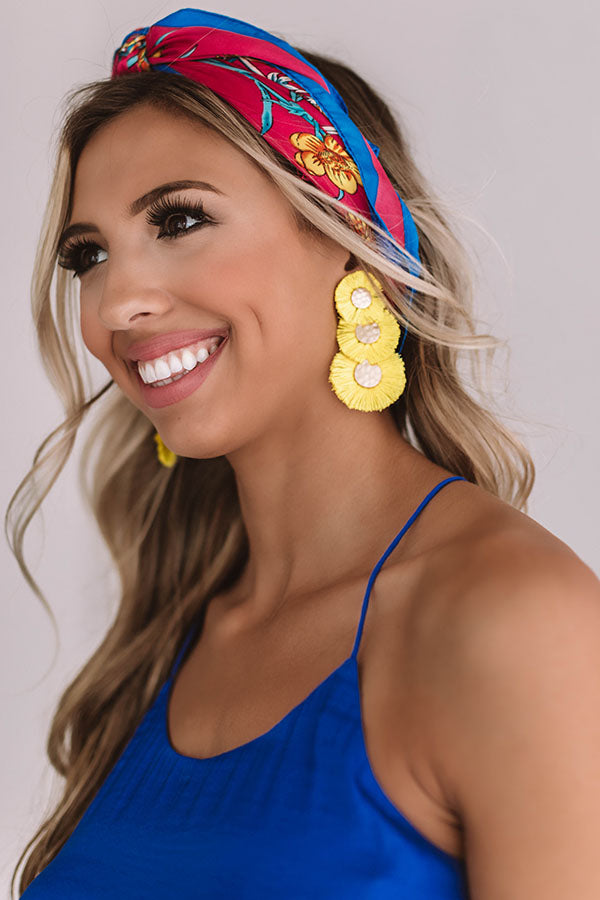 Sea And Serenity Earrings In Yellow