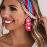 Sea And Serenity Earrings In Hot Pink Image - 1