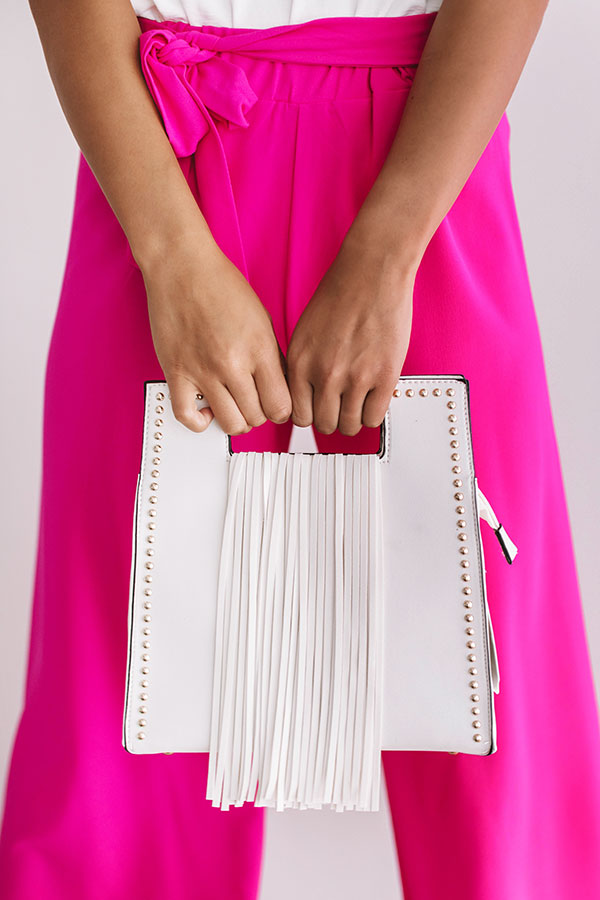 West Coast Road Trip Crossbody in White