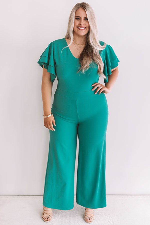 Fine As Wine Jumpsuit In Jade  Curves Image - 2