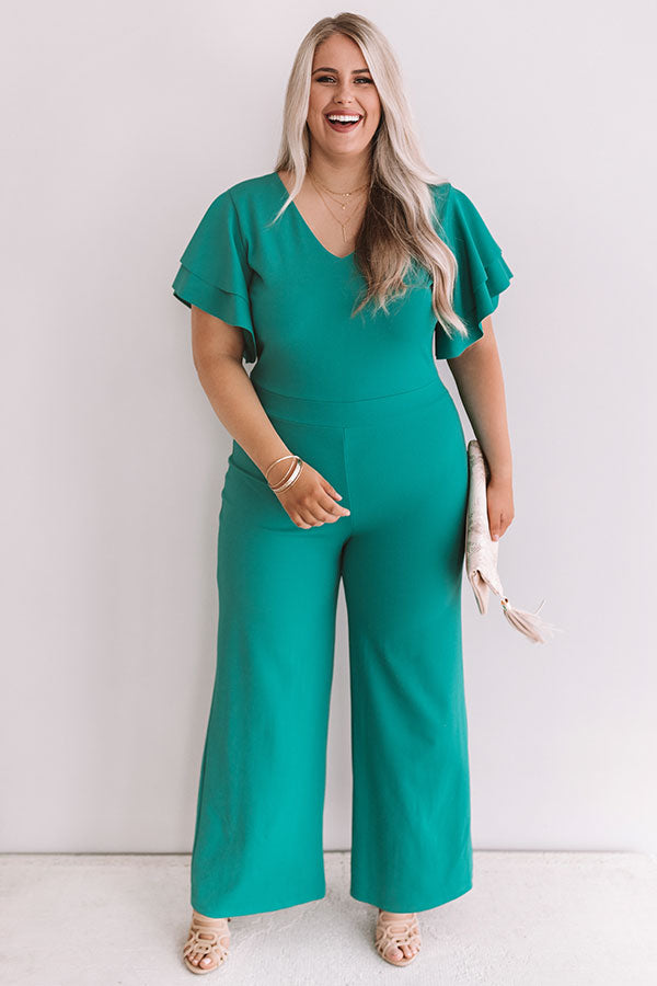 Fine As Wine Jumpsuit In Jade  Curves Image - 1