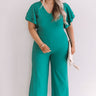 Fine As Wine Jumpsuit In Jade  Curves Image - 1