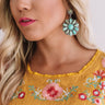 Ticket To Paradise Turquoise Earrings Image - 1