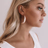 Swirls And Kisses Hoop Earrings In Rosegold Image - 1