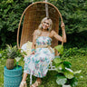 Poolside Margs Smocked Midi Dress in Ivory Image - 1
