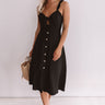 European Getaway Front Tie Midi in Black Image - 1