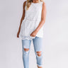 Forever Fancy Lace Babydoll Top In White Image - 1