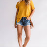 Check It Out Shift Tee in Mustard Image - 1