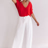Moroccan Moment Shift Top In Red Image - 1