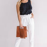 Summertime Lovin' Ruffle Tank In Navy Image - 1
