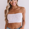 Scallop Lace Bandeau in Light Orchid Image - 1