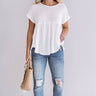 Ticket To Paradise Babydoll Top In White Image - 1