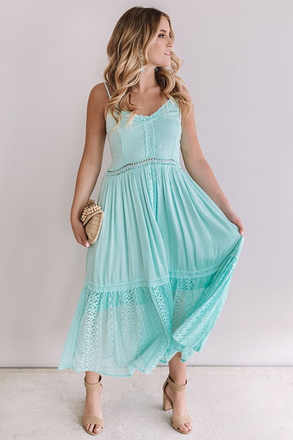 Peach Bellinis In Paradise Midi In Mint Image - 2