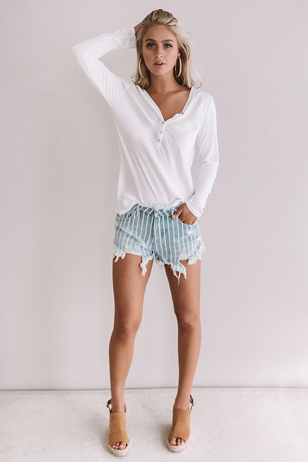 Sweet And Chic Shift Top In White Image - 1