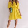 Travel To Tulum Eyelet Dress In Yellow Image - 1
